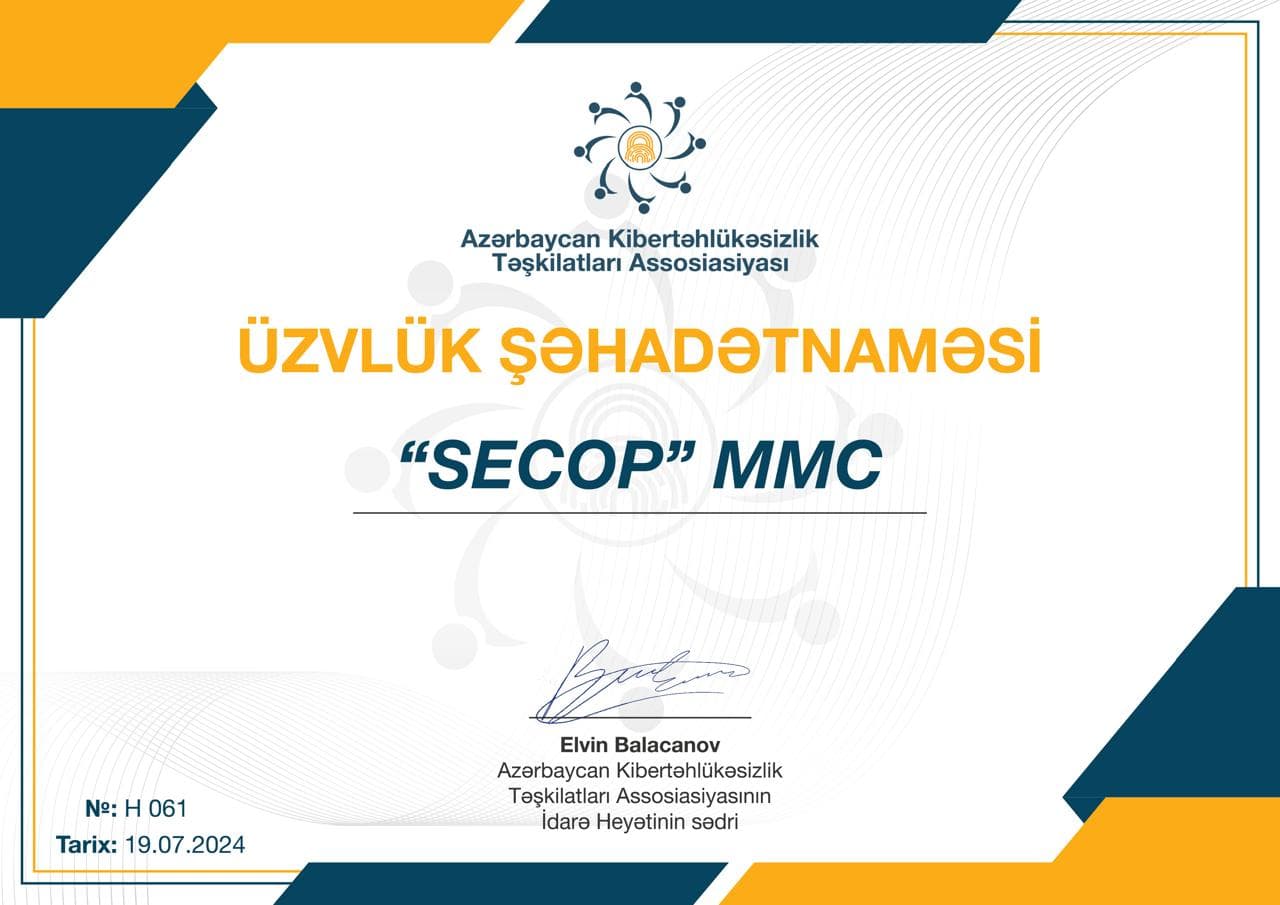 Üzvlük Şəhadətnaməsi